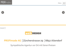 Tablet Screenshot of profimade.ch